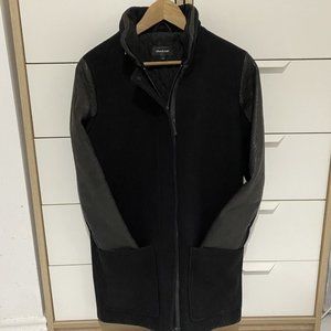 Mackage Azel Wool Leather Insulated Coat - Size Small